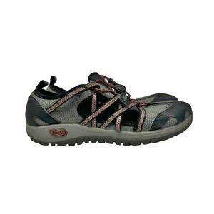 Chaco Outcross Trail Kids Closed Toe Sandals Gray Red Size 3